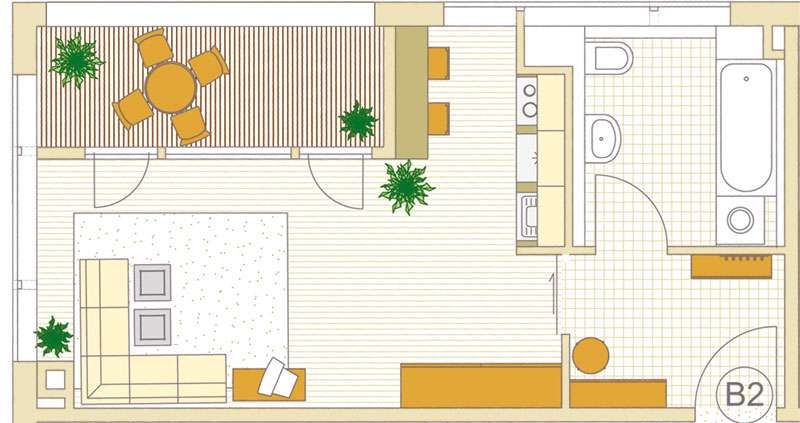Etagenwohnung Grafing b. München - 1 Zimmer, 39 m&sup2;, 695&euro; | Angebot:26821975