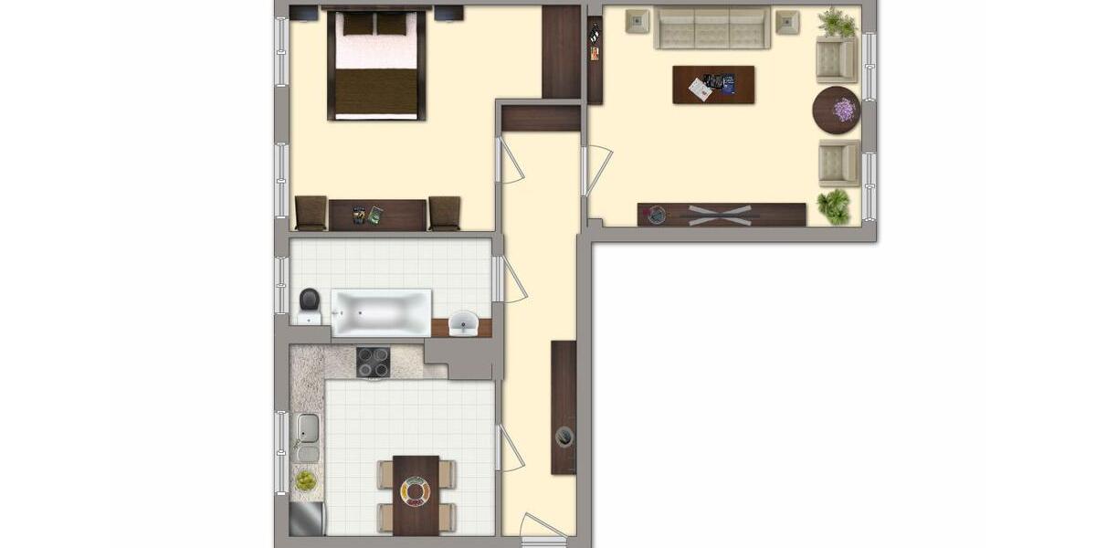 Etagenwohnung Freiberg - 2 Zimmer, 49 m&sup2;, 305&euro; | Angebot:26589101