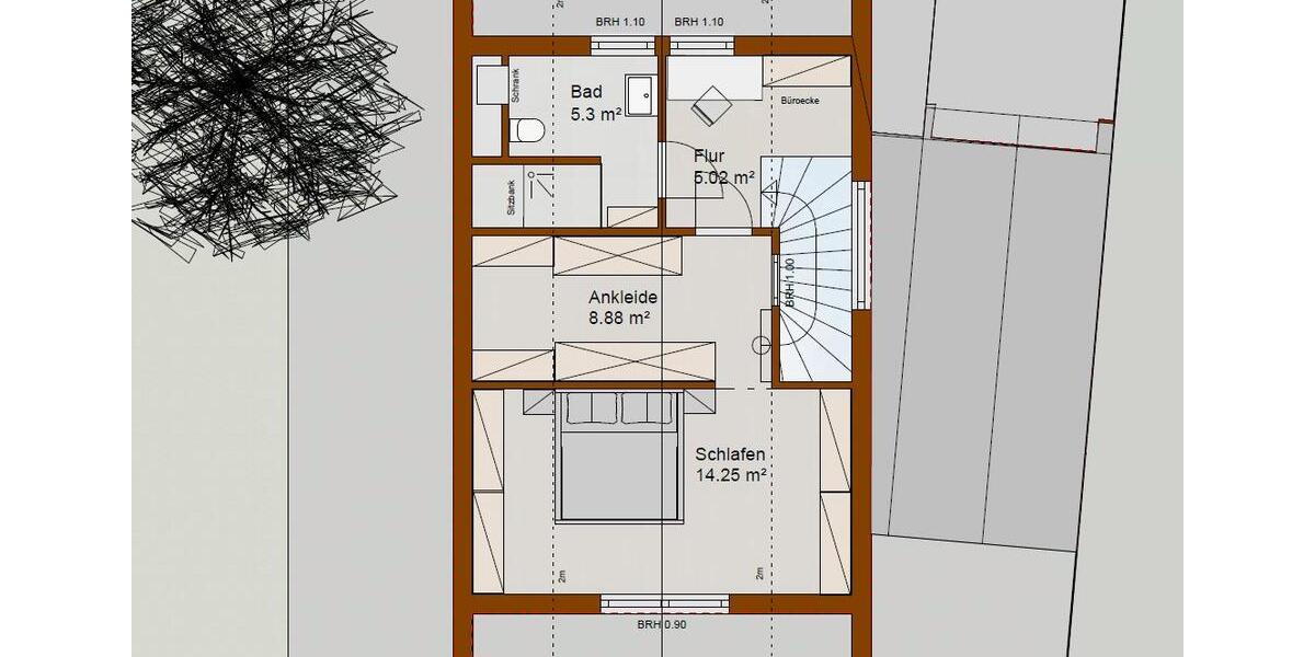 Einfamilienhaus Hoßkirch - 2 Zimmer, 72 m&sup2;, 1.200&euro; | Angebot:26698142