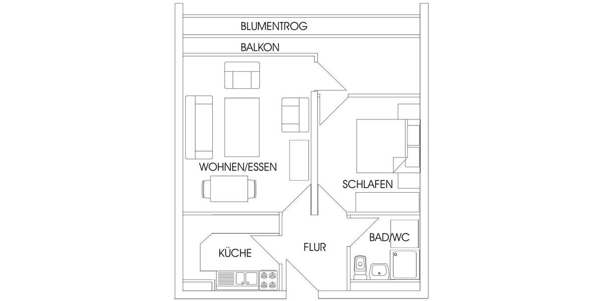 Wohnen auf Zeit Stuttgart Mühlhausen - 2 Zimmer, 53 m&sup2;, 1.000&euro; | Angebot:26691468