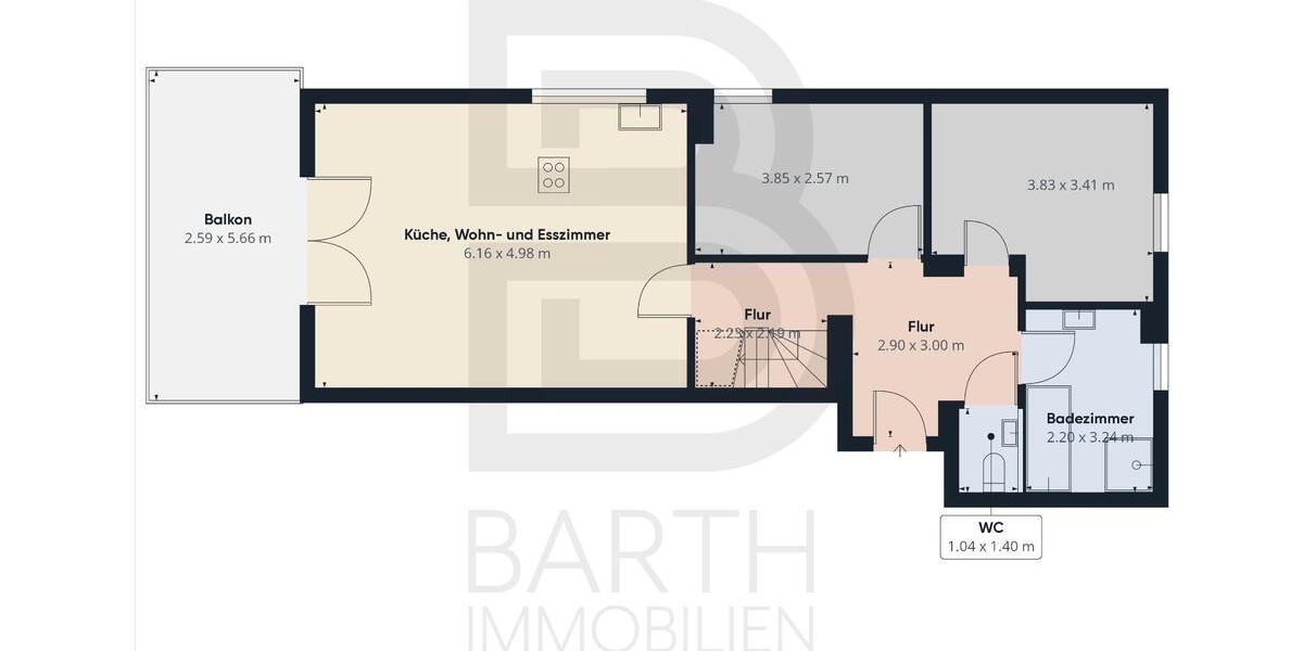 Maisonettenwohnung Kelheim - 4 Zimmer, 110 m&sup2;, 1.193&euro; | Angebot:26168345