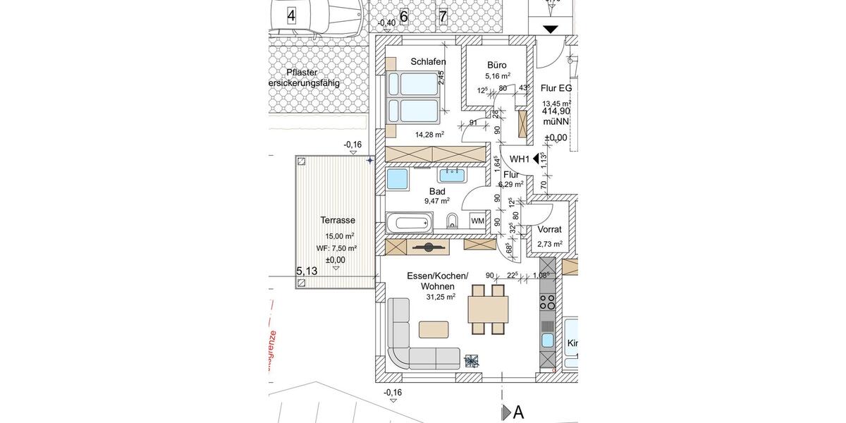 Etagenwohnung Reischach - 3 Zimmer, 76 m&sup2;, 950&euro; | Angebot:25722537