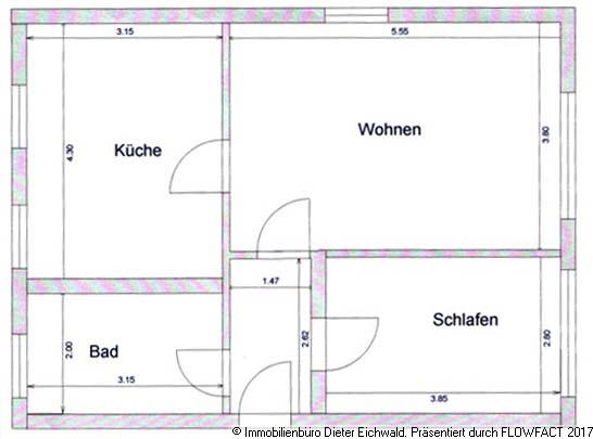 Gefunden! Praktische sonnige 2-Raum-Wohnung im DG