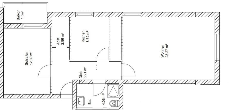 2 Zimmer Mietwohnung