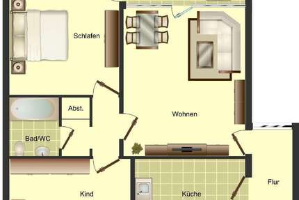 Wohnung Osnabrück Widukindland - 3 Zimmer, 72 m&sup2;, 649&euro; | Angebot:26393032
