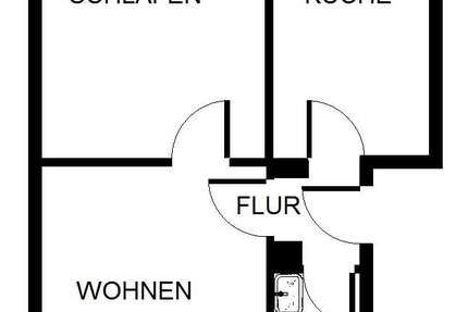Wohnung Bergkamen - 2 Zimmer, 46 m&sup2;, 359&euro; | Angebot:25233971
