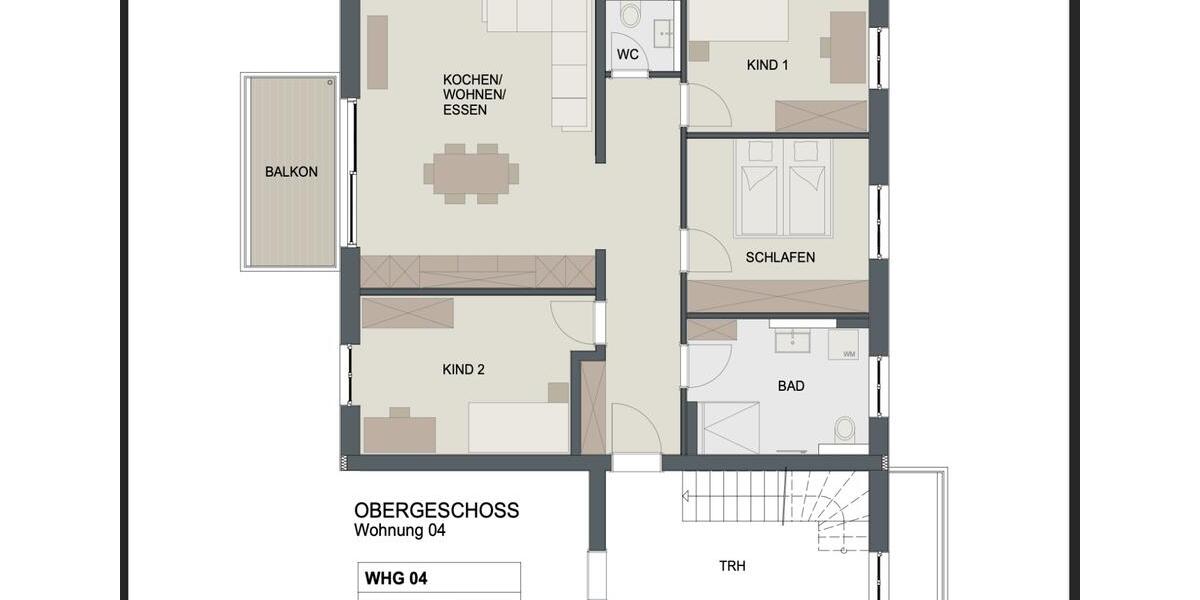 Etagenwohnung Igling - 4 Zimmer, 93 m&sup2;, 1.437&euro; | Angebot:26003975