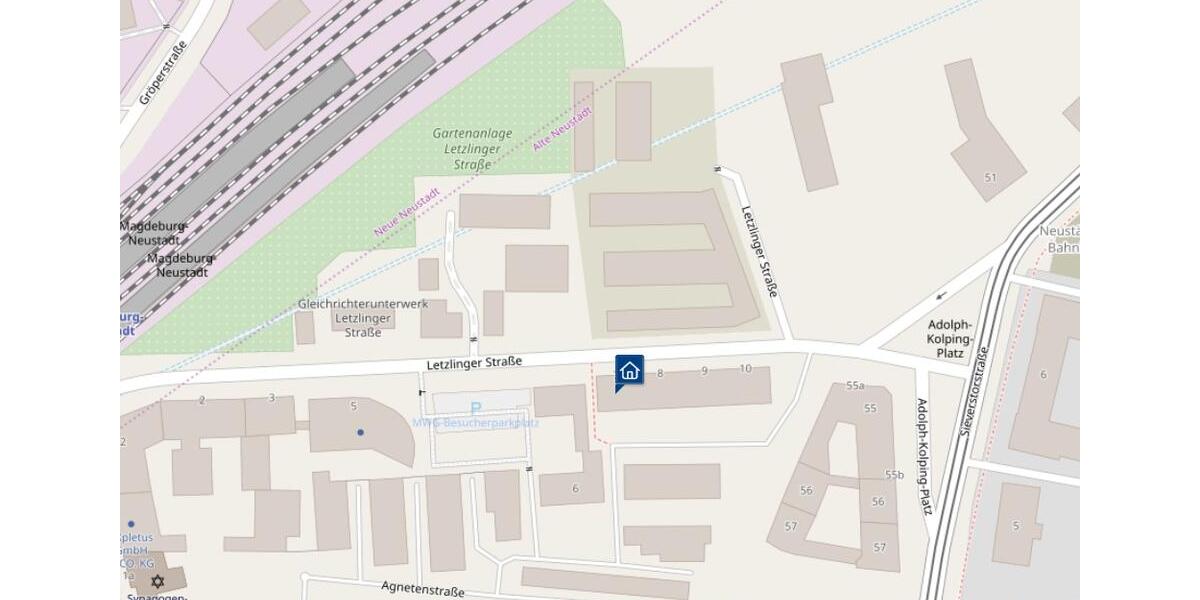 Erdgeschoßwohnung Magdeburg Alte Neustadt - 2 Zimmer, 49 m&sup2;, 380&euro; | Angebot:26633016