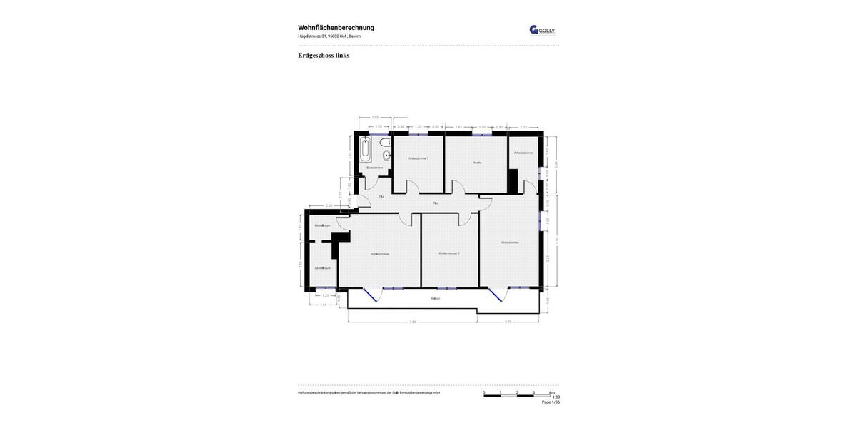 Dachgeschoßwohnung Hof Christiansreuth - 5 Zimmer, 110 m&sup2;, 800&euro; | Angebot:25652537