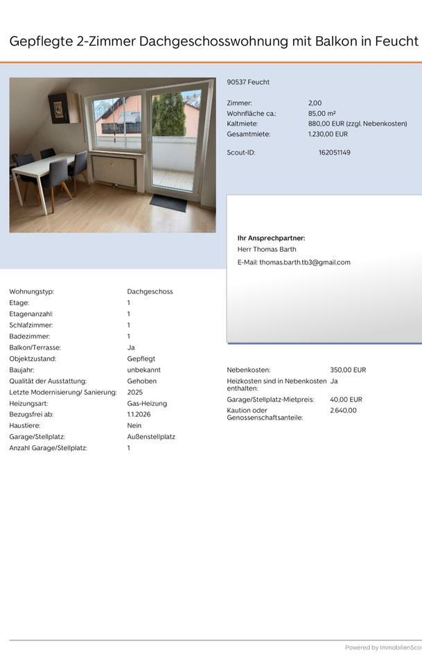 Großzügige 2-Zimmer- Wohnung, moderne 85m zimmer