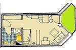 Etagenwohnung Bamberg Gärtnerstadt - 1 Zimmer, 30 m&sup2;, 485&euro; | Angebot:26335077