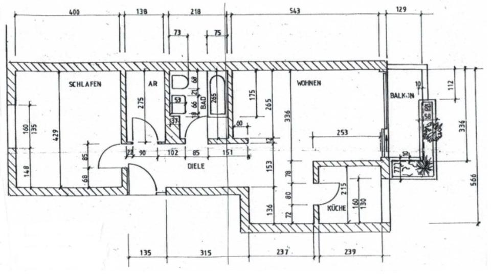 Etagenwohnung Saarbrücken St. Arnual - 2 Zimmer, 65 m&sup2;, 480&euro; | Angebot:25179670