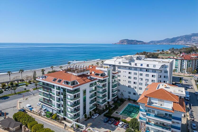 BOTANIK CITY RESIDENCE – MÖBLIERTE 3+1 Wohnung MIT MEERBLICK, NUR 50 M VOM STRAND ENTFERNT!