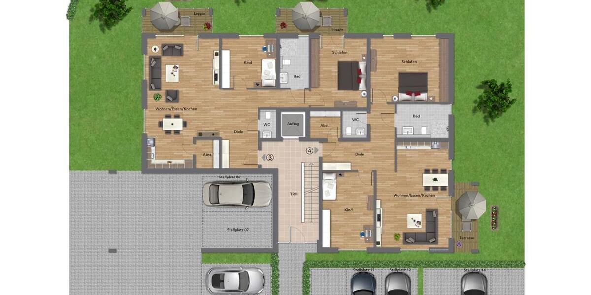 Etagenwohnung Betzdorf - 3 Zimmer, 116 m&sup2;, 1.160&euro; | Angebot:26528575