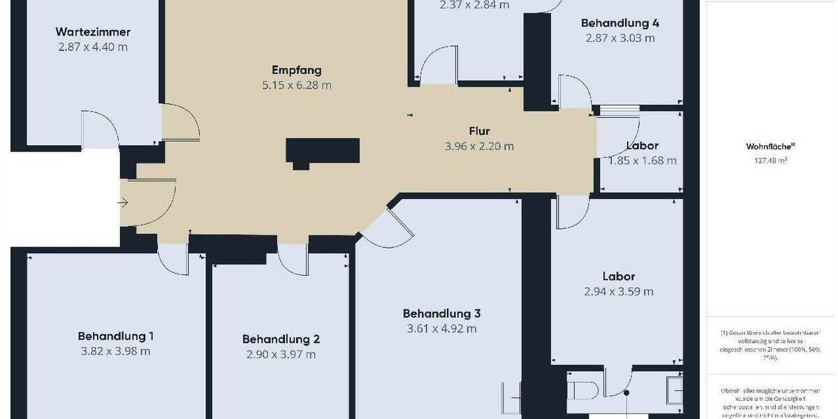 Gewerbeobjekt Hamm Hamm-Mitte - 8 Zimmer, 130 m&sup2;, 1.150&euro; | Angebot:23881685