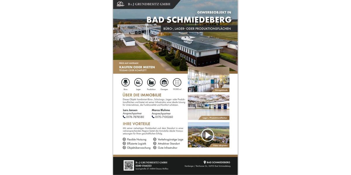 Gewerbeobjekt Bad Schmiedeberg - 2&euro; | Angebot:20516122