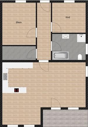 Etagenwohnung Tittling - 3 Zimmer, 78 m&sup2;, 900&euro; | Angebot:26632571