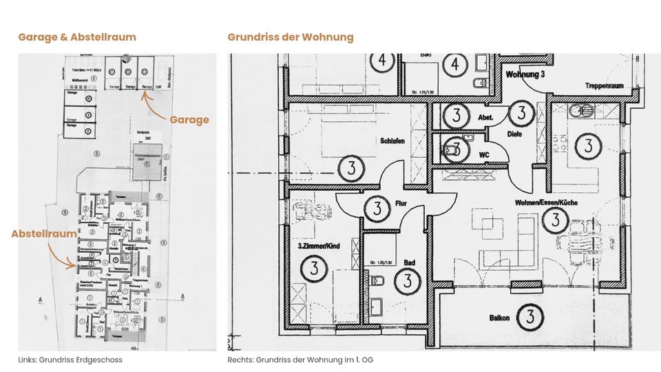 Etagenwohnung Duisburg Baerl - 3.5 Zimmer, 90 m&sup2;, 1.350&euro; | Angebot:26168548