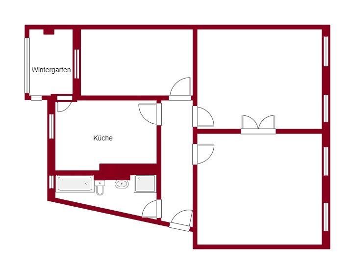 Erdgeschoßwohnung Stendal - 3 Zimmer, 85 m&sup2;, 594&euro; | Angebot:25855762