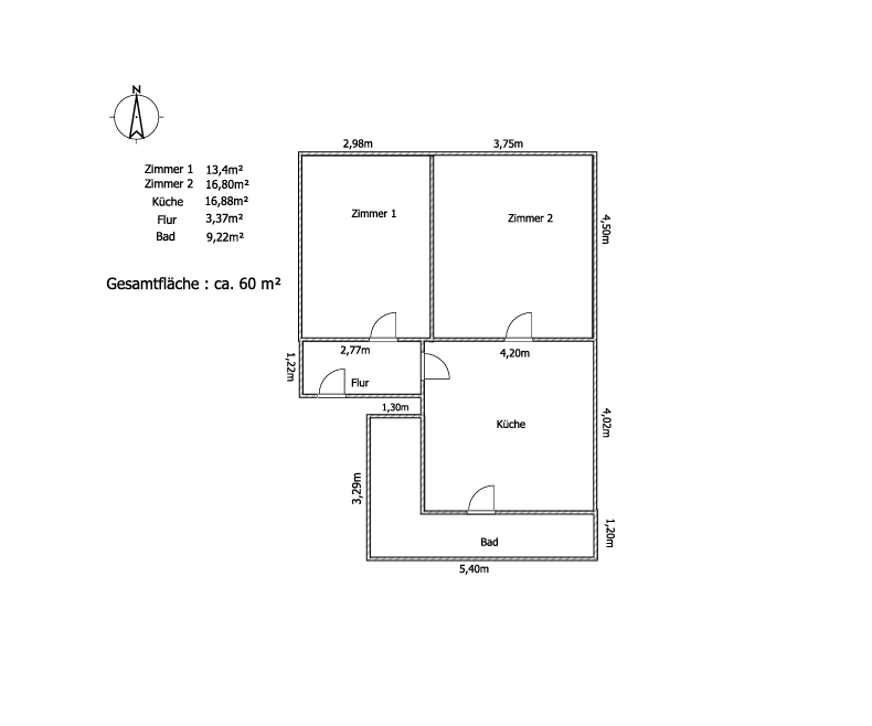 Wohnung zum Mieten in Bischofsheim 750 € 55 m²