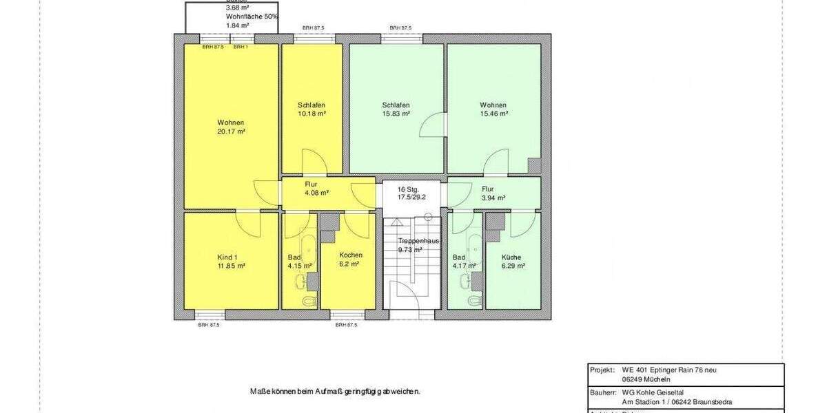 Etagenwohnung Mücheln Neu Biendorf - 2 Zimmer, 48 m&sup2;, 312&euro; | Angebot:25749439
