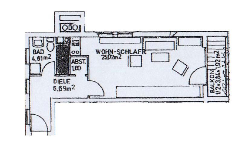 Etagenwohnung Landsberg am Lech Ellighofen - 1 Zimmer, 39 m&sup2;, 525&euro; | Angebot:26506550
