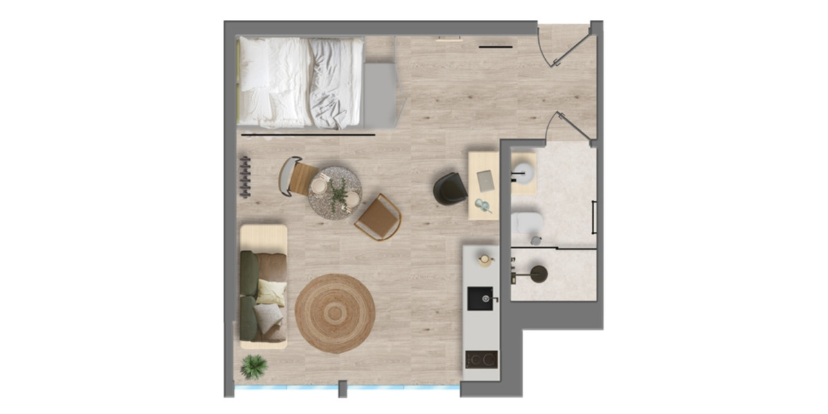 Wohnen auf Zeit Aachen Aachen-Mitte - 1 Zimmer, 1.285&euro; | Angebot:20502328