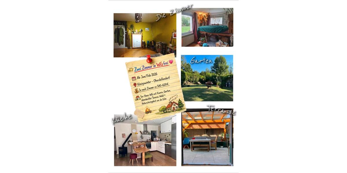 Wohnen auf Zeit Königswinter - 7 Zimmer, 185 m&sup2;, 600&euro; | Angebot:24387556