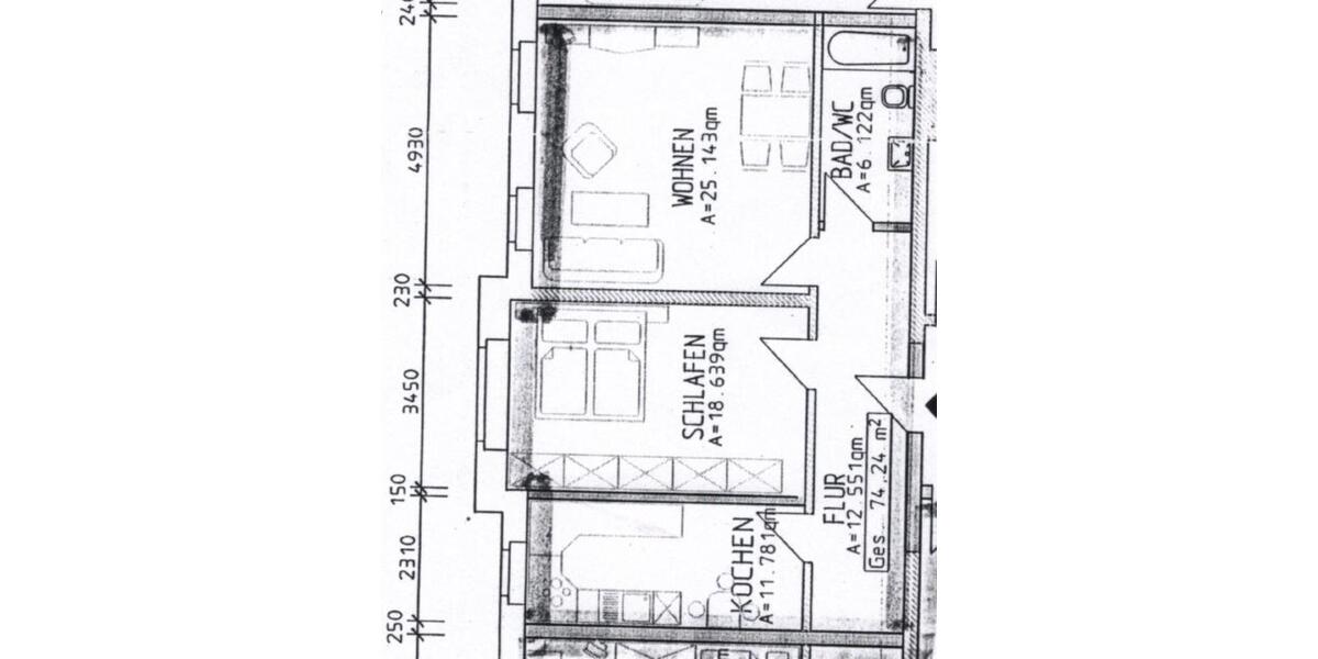 Etagenwohnung Gröditz - 2 Zimmer, 75 m&sup2;, 410&euro; | Angebot:23863088