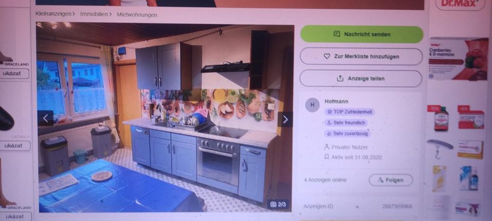 Erdgeschoßwohnung Kronach - 1 Zimmer, 14 m&sup2;, 275&euro; | Angebot:18788669