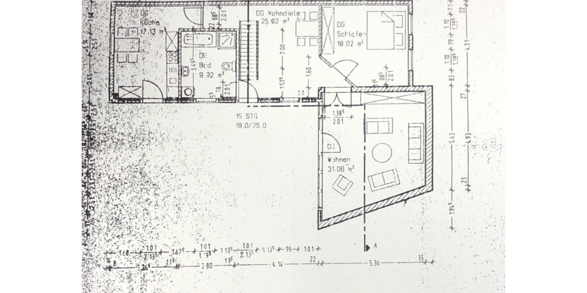 Dachgeschoßwohnung Hagenow - 2.5 Zimmer, 100 m&sup2;, 680&euro; | Angebot:24567983