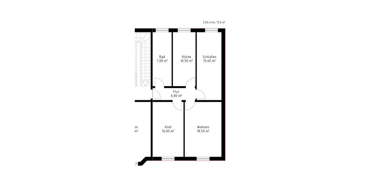 Etagenwohnung Pritzwalk - 3 Zimmer, 74 m&sup2;, 520&euro; | Angebot:24853868