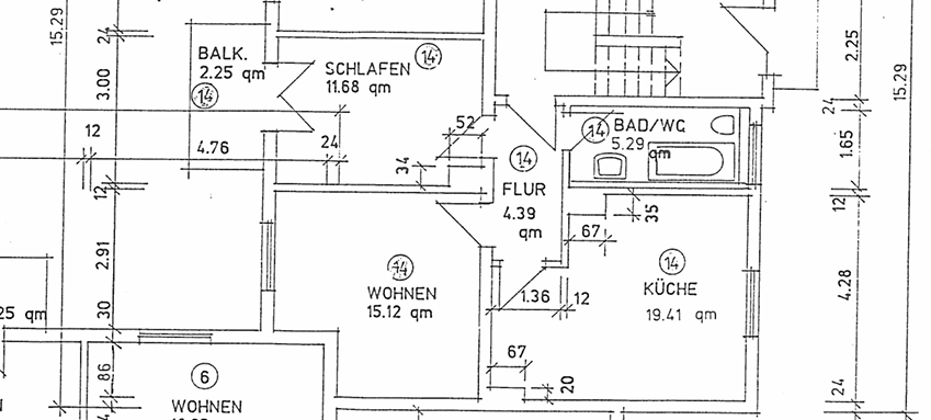 Etagenwohnung Meiningen - 2 Zimmer, 57 m&sup2;, 450&euro; | Angebot:25680299