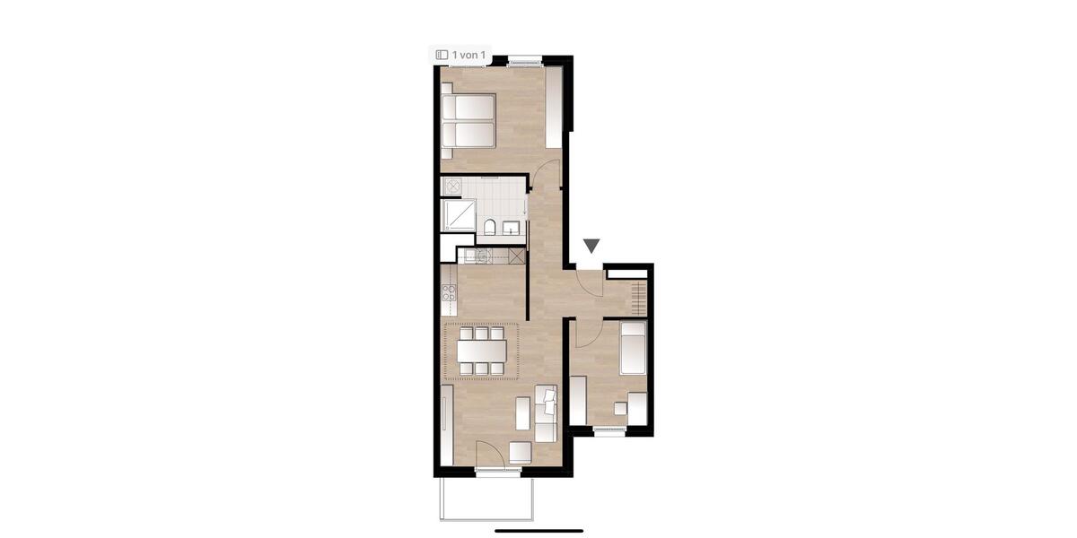 Etagenwohnung Braunschweig - 3 Zimmer, 84 m&sup2;, 1.850&euro; | Angebot:26600939