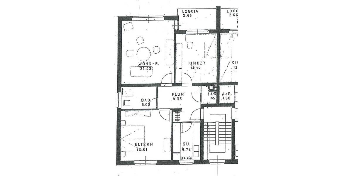 Etagenwohnung Lüneburg Kreideberg - 3 Zimmer, 75 m&sup2;, 1.020&euro; | Angebot:26798790