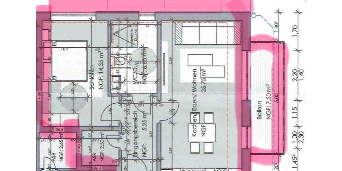 Erdgeschoßwohnung Eitorf - 2 Zimmer, 56 m&sup2;, 720&euro; | Angebot:25956686