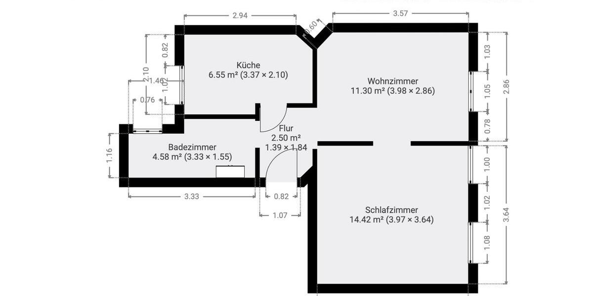 Etagenwohnung Köln Kalk - 1.5 Zimmer, 40 m&sup2;, 950&euro; | Angebot:26677971