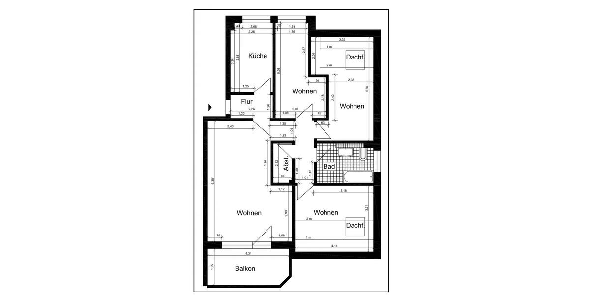 Etagenwohnung Staßfurt - 4 Zimmer, 83 m&sup2;, 501&euro; | Angebot:25484096