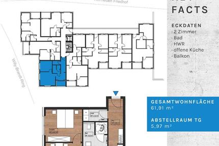 2. Zi.-Wohnung in zentraler Lage von Lingen 2 zimmer