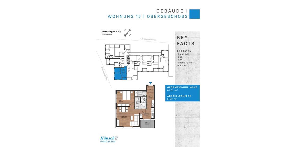 2. Zi.-Wohnung in zentraler Lage von Lingen 2 zimmer