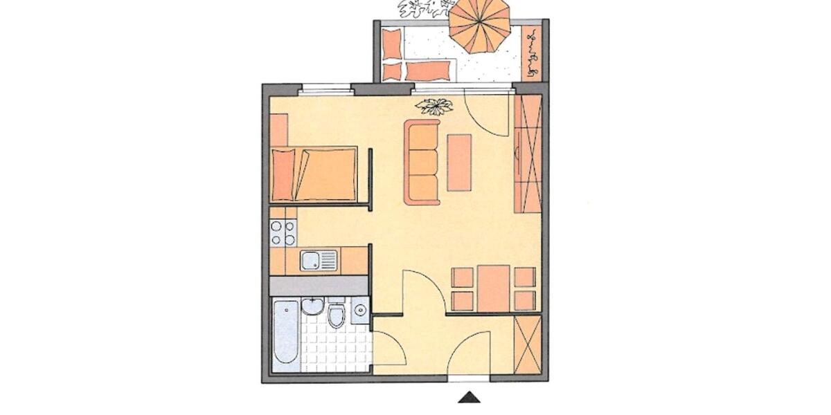 1,5 Zimmer Wohnung in Gera Zentrum mit EBK sowie Balkon 1 zimmer