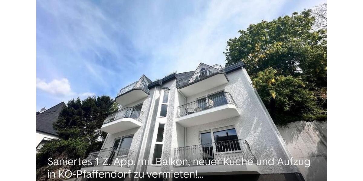 ModernesVollmöbliertes 1-Zimmer Apartment in Koblenz Pfaffendorf 1 zimmer