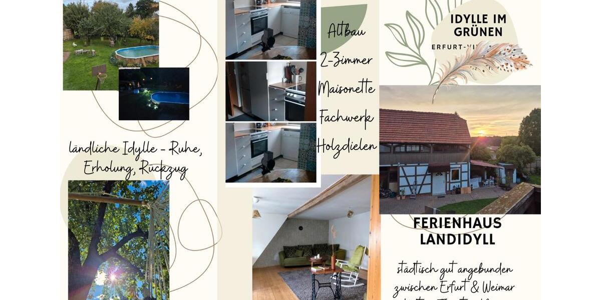 Wohnen auf Zeit Erfurt Linderbach - 2 Zimmer, 65 m&sup2;, 55&euro; | Angebot:23621550