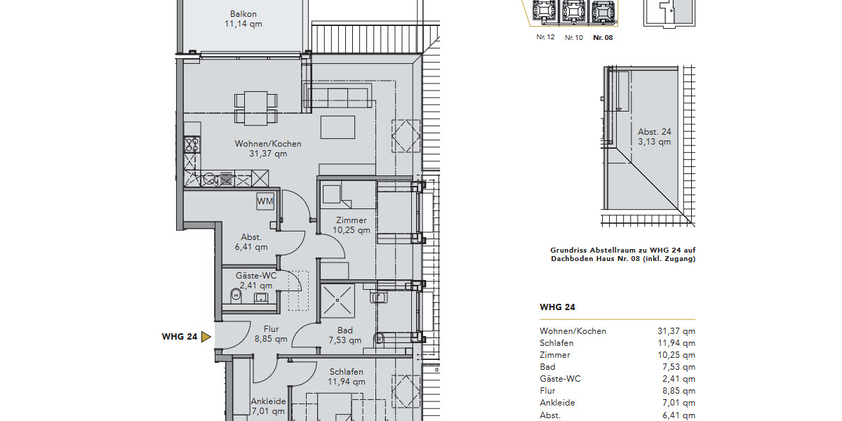 Etagenwohnung Stuhr Brinkum - 3 Zimmer, 91 m&sup2;, 1.250&euro; | Angebot:26376763