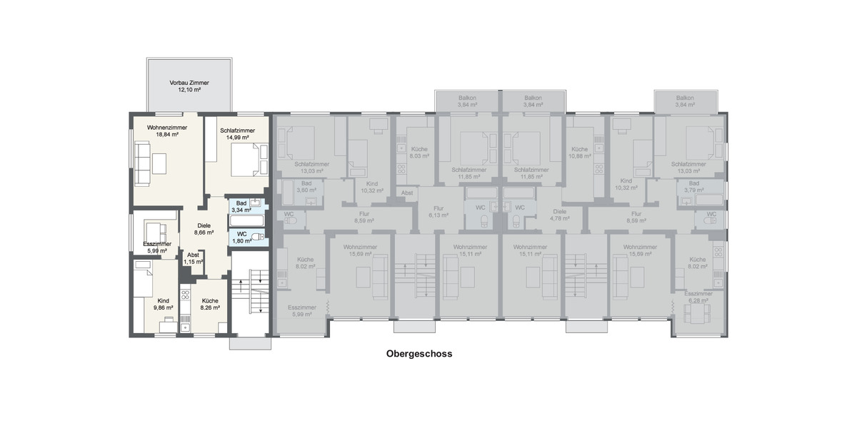 Etagenwohnung Herten - 3 Zimmer, 74 m&sup2;, 666&euro; | Angebot:26636031