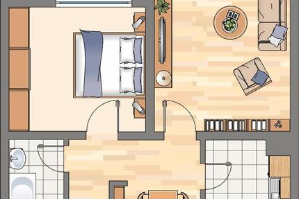 2-Zimmer-Wohnung in Dortmund Wickede zimmer