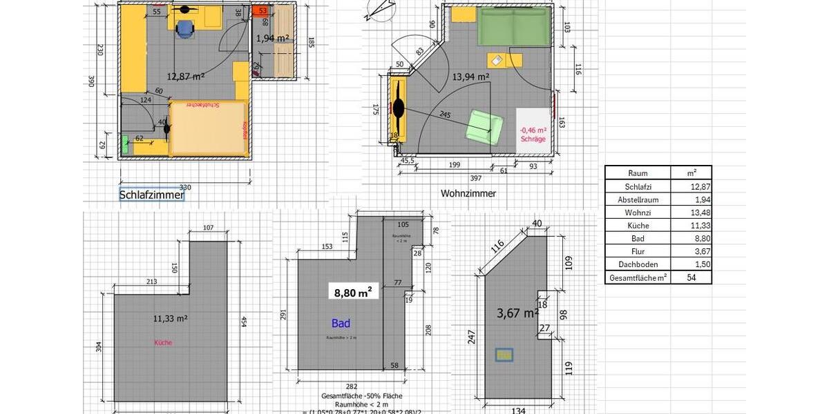 Etagenwohnung Attendorn - 2 Zimmer, 54 m&sup2;, 580&euro; | Angebot:26144296