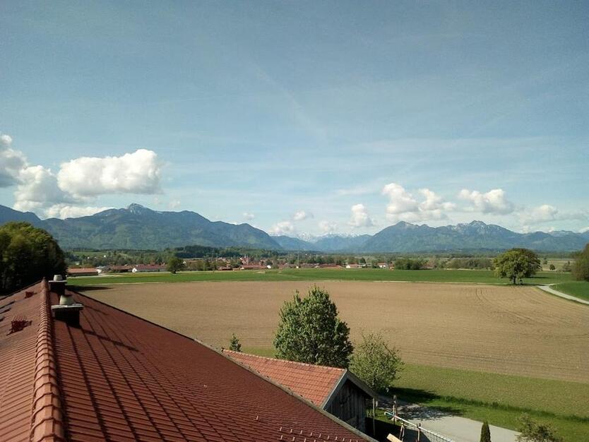 Wohnung idyllische Lage auf Bauernhof, Bergblick, Nähe Chiemsee