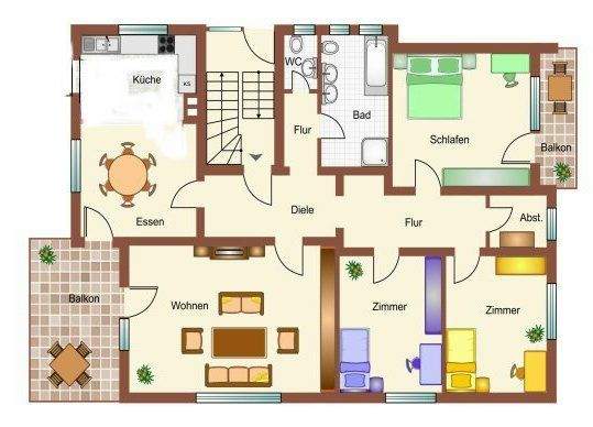 Etagenwohnung Malsch - 4 Zimmer, 115 m&sup2;, 1.265&euro; | Angebot:25661070