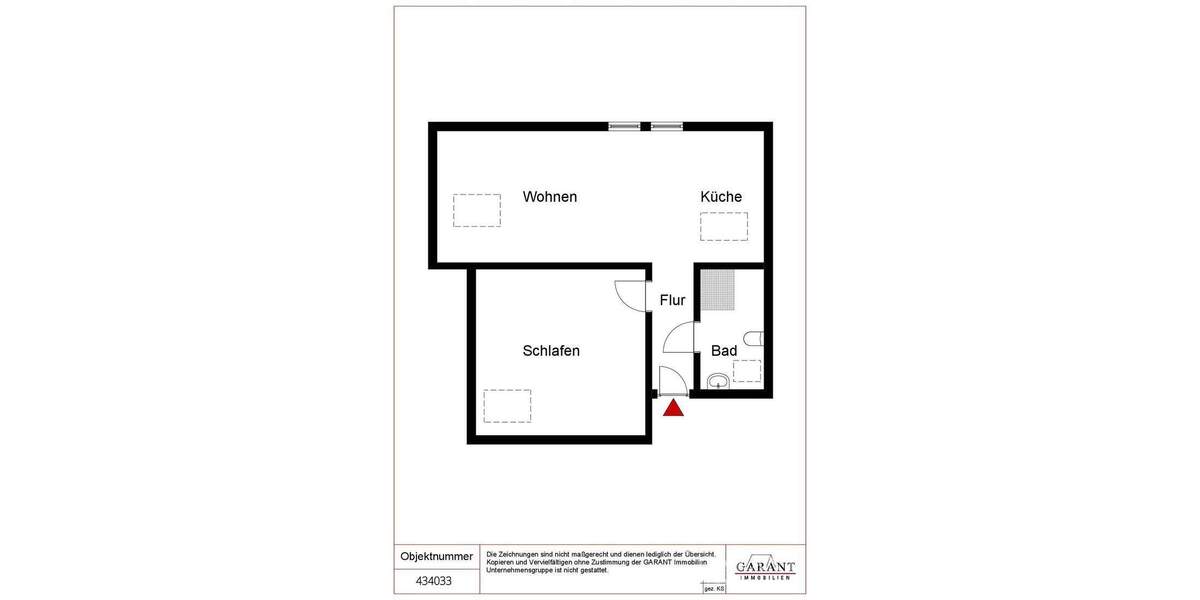 Etagenwohnung Sindelfingen Nord - 2 Zimmer, 31 m&sup2;, 460&euro; | Angebot:24713429